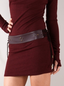  Oleyäa  studded faux leather belt, Brown