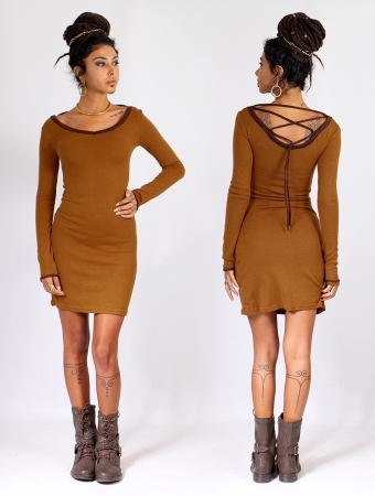  Anaëly  sweater dress, Rusty and brown