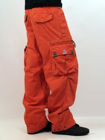 Orange Cargo Pants - Cosmique Studio