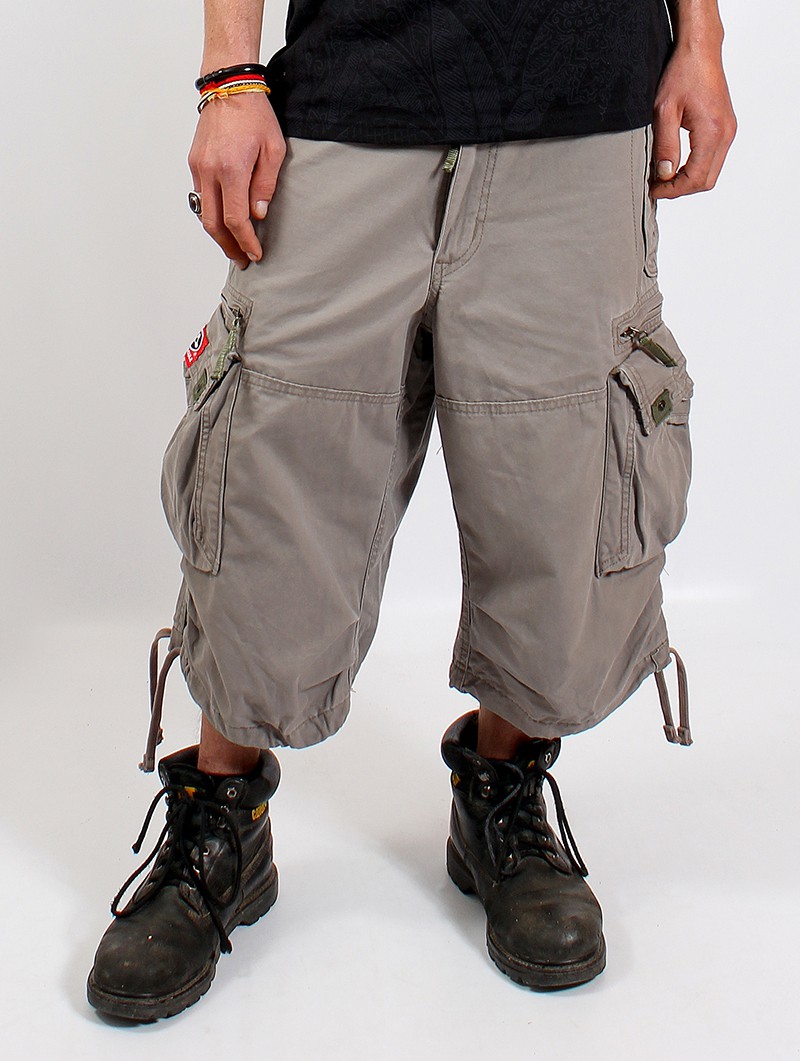 Buy Military Olive Shorts & 3/4ths for Men by T-Base Online | Ajio.com