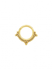 \"Aishan\" gold plated multi-purpose clicker ring