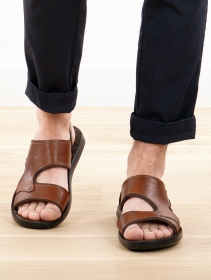 \ Ajay\  sandals, Brown
