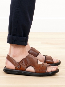 \ Ajay\  sandals, Brown