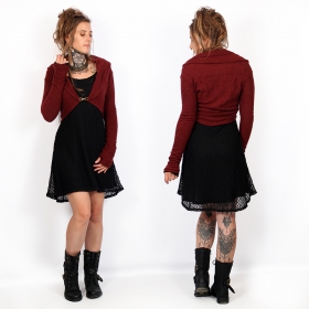 \ Alchemÿa\  crochet lining dress, Black