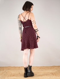 \ Alchemÿaz\  crochet dress with lining, Wine