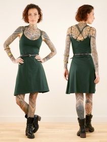 \ Alchemyü\  strappy short dress, Forest green