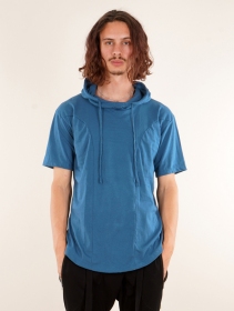 \ Aldaron\  hooded t-shirt, Teal blue