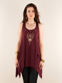 \ Alruwhani\  printed knotted sleeveless tunic - Various colors available