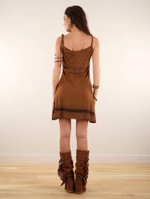 \ Atkatla\  printed strappy short dress, Sienna