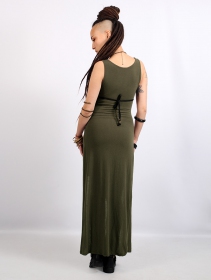 \ Azeälya\  long dress, Khaki green