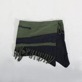 \ Azhar\  skirt, Black and khaki green