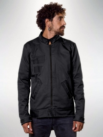 \ Biker\  zipped jacket, Black