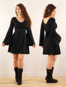 Bohemian dress \ Morphée\ , Black