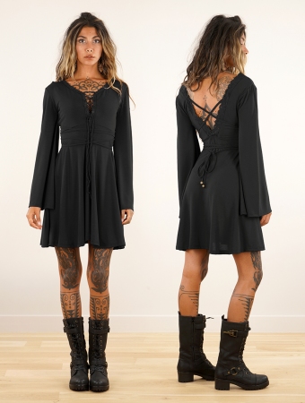 Bohemian dress \ Orphe\ , Black