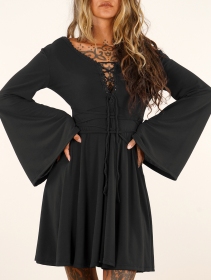 Bohemian dress \ Orphée\ , Black