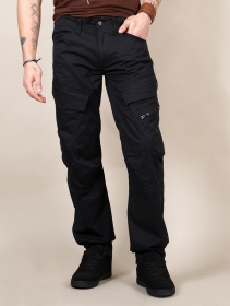 \"Cargo Adven\" regular combat trousers, Black