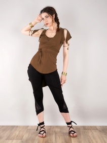 \"Chainat\" tunic top, Brown