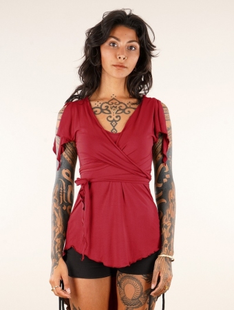 \ Chainat\  tunic top, Red