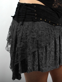 \ Chimey\  skirt, Black and grey
