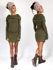 \ Chryzalide\  sweater dress, Army green