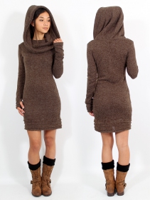 \ Chryzalide\  sweater dress, Brown