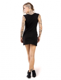 \ Cleopatra\  sleeveless short dress, Black