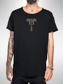 \ Coatlicue\' printed short sleeve t-shirt, Black