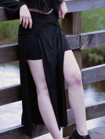 \ Creature\  split long skirt, Black