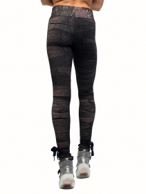 \ Crystal High\  printed long leggings, Black