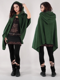 \ Danae\  hooded cape, Forest green