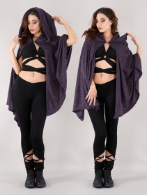 \ Danae\  hooded cape, Purple