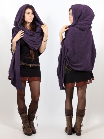 \ Danae\  hooded cape, Purple
