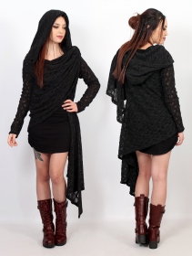 \"Danaeriz\" crochet shawl, Black