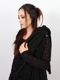 \"Danaeriz\" crochet shawl, Black