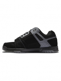 DC Shoes Stag , Black leather and grey details
