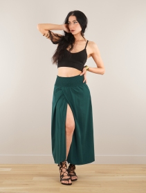 \ Dune\  wrap long skirt, Emerald