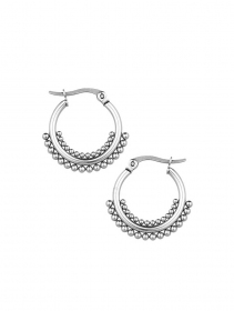 \ Eika\  steel hoop earrings