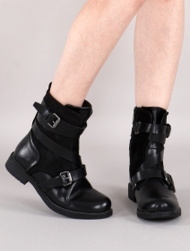 \ Eivor\  strap ankle boots, Black