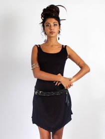 \ Electra\  short strappy dress, Black