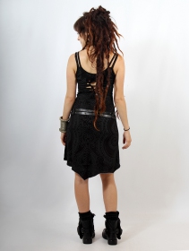 \ Electra Paisley\  printed short strappy dress, Black