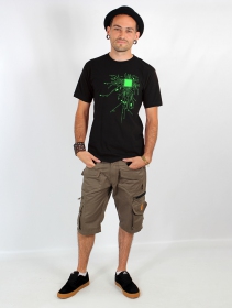 \ Electrosystem\  t-shirt, Black and green