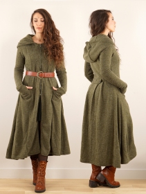 \ Enchantress\  long hooded coat, Army green