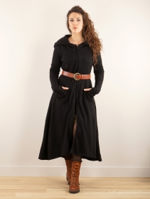 \ Enchantress\  long hooded coat, Black