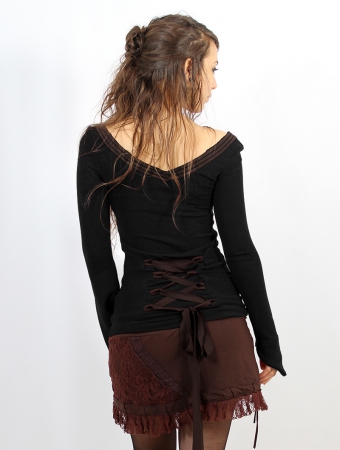 \ Eo-Lne\  pullover, Black and brown