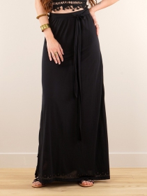\ Eressea Anazraa\  printed long wrap skirt, Black