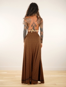 \ Eressea Umbas\  printed long skirt, Goldenbrown