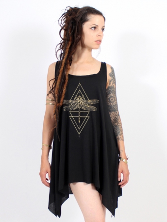 \ Geometric Dragonfly\  knotted tunic - Various colors available