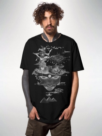 \"Giza\" printed t-shirt, Black