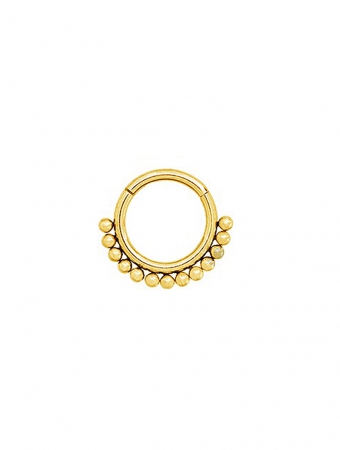 \ Hawraa\  gold plated multi-purpose clicker ring