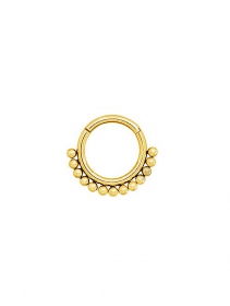 \ Hawraa\  gold plated multi-purpose clicker ring